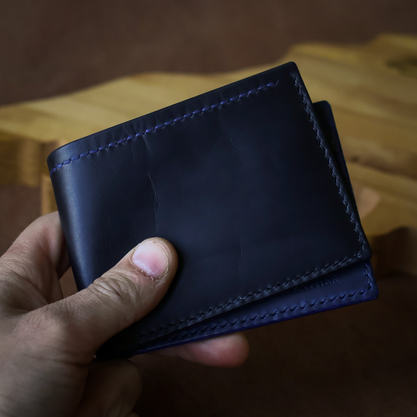 8 Pocket Bi-Fold - Custom Black/Navy