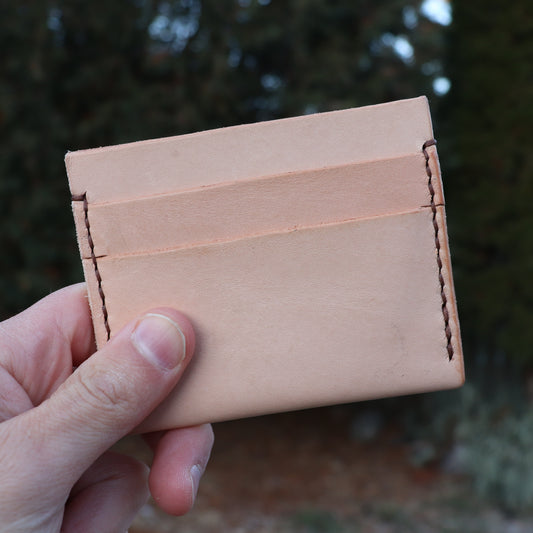 Slim Card Holder - Natural Veg Tan