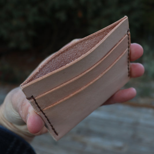 Slim Card Holder - Natural Veg Tan