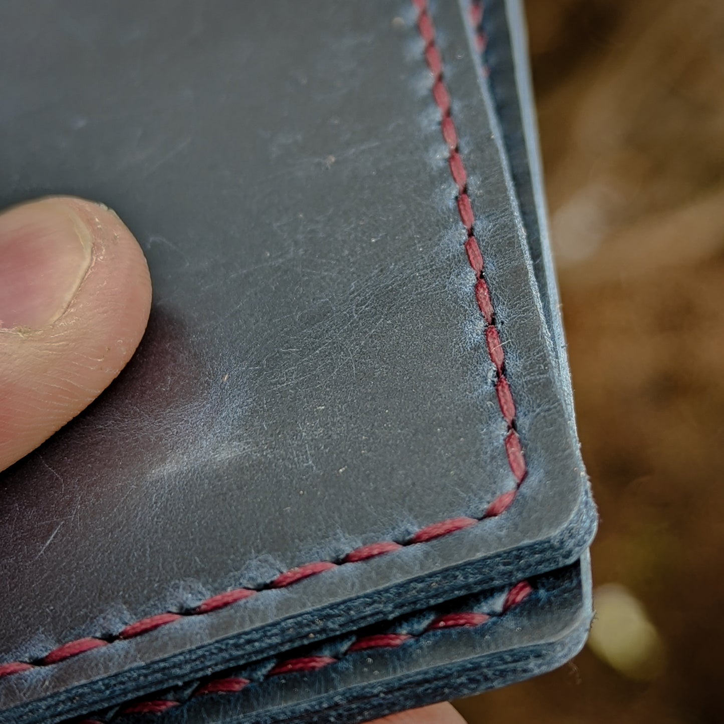 Vertical Wallet - Navy