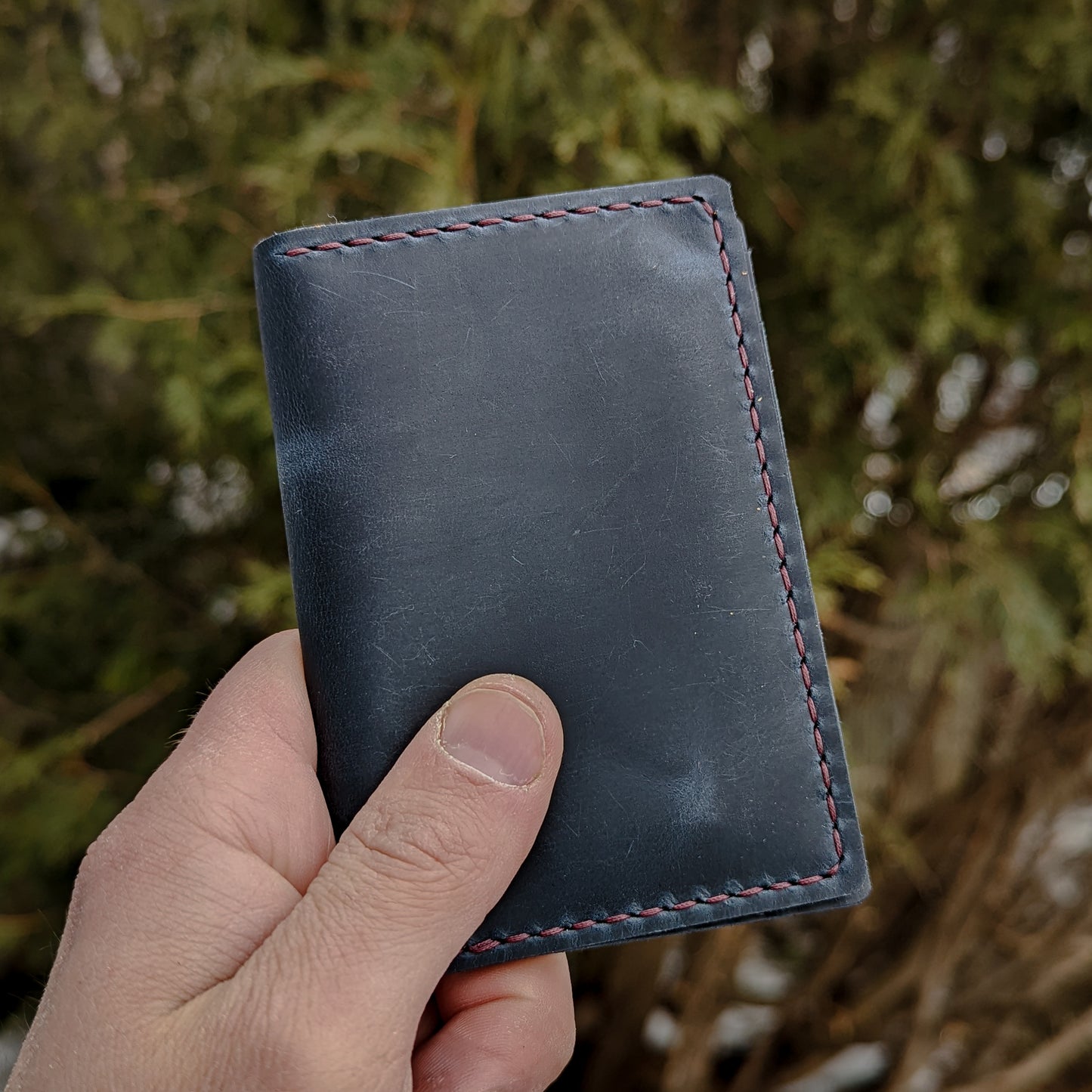 Vertical Wallet - Navy