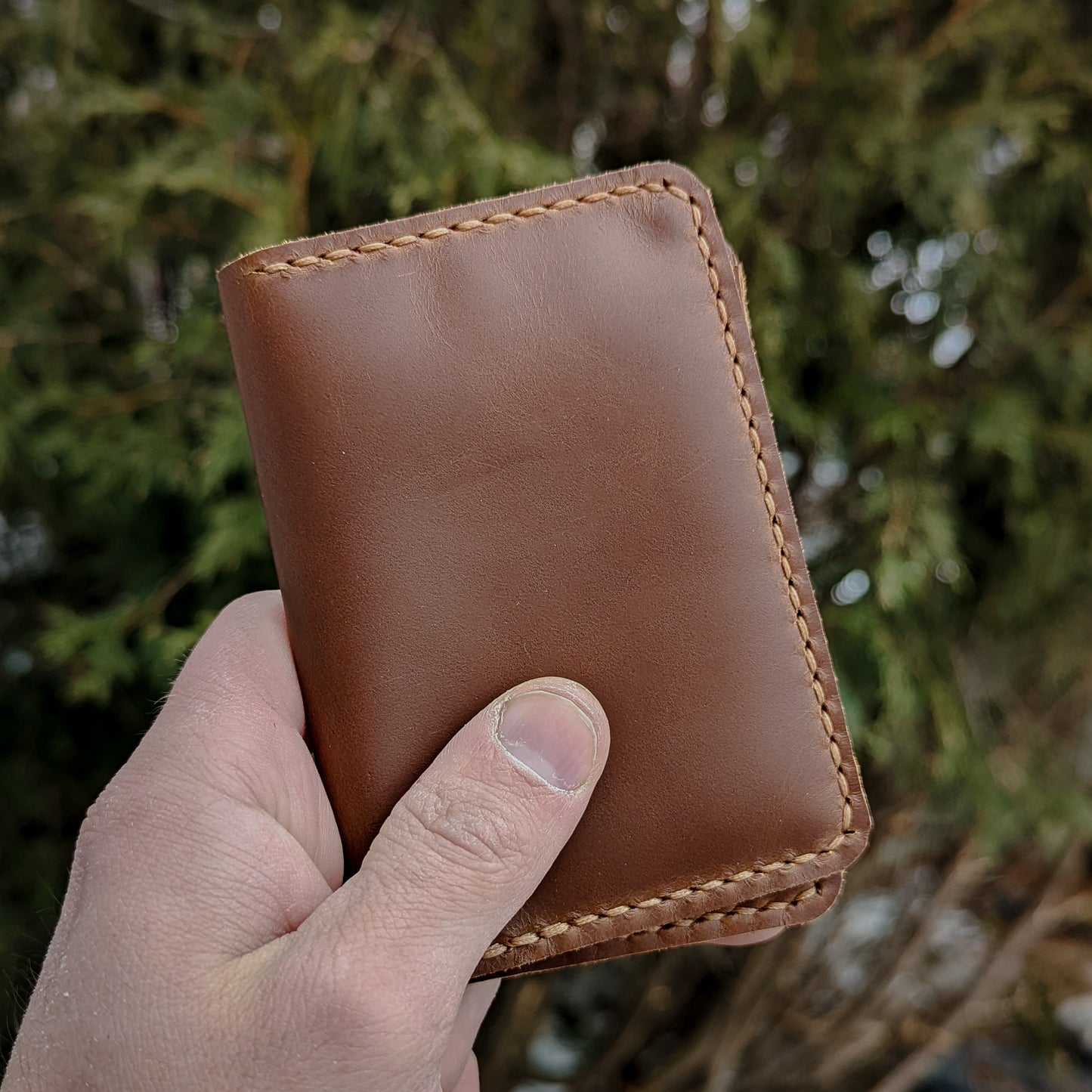 Vertical Wallet - Cognac